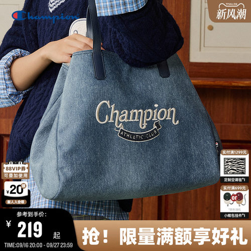 Champion冠军复古帆布托特包