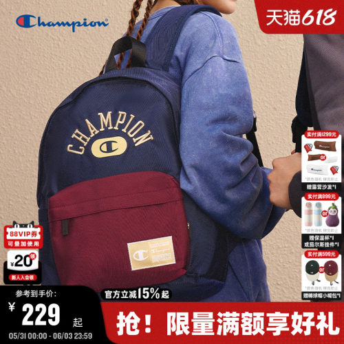 Champion冠军美式复古背包双肩包
