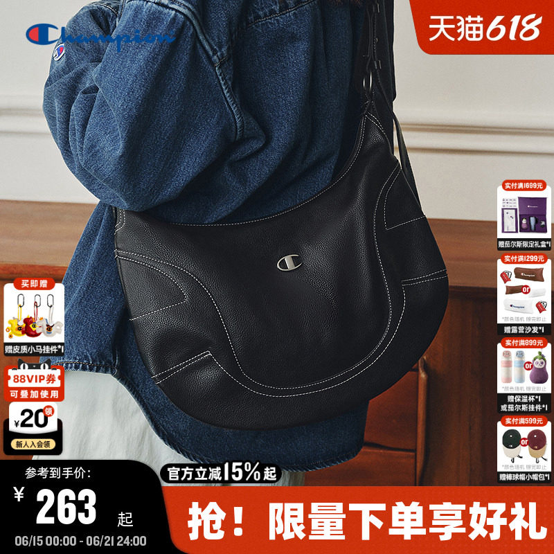 Champion冠军单肩包月牙hobo包