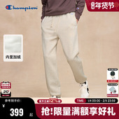 男2025冬季 新款 加绒保暖长裤 Champion冠军束脚卫裤 休闲运动裤 女秋