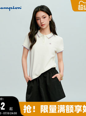 Champion休闲短袖POLO衫女款