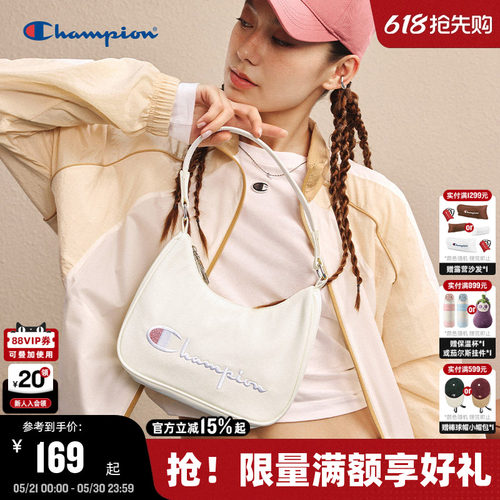 Champion冠军刺绣单肩包腋下包