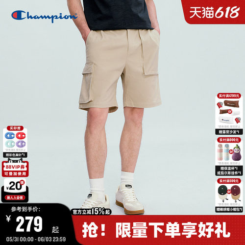 Champion冠军工装风短裤