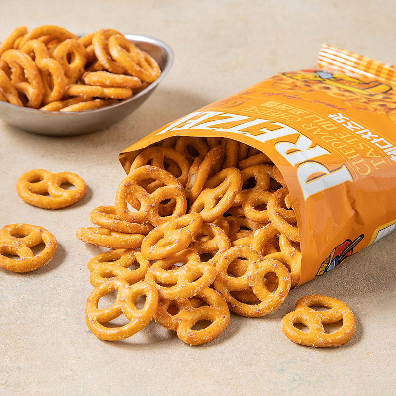 韩国进口SAMJIN 三进饼干圈芝士芥末海鲜味休闲解馋零食小吃