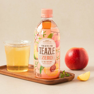 韩国进口woongjin熊津teazle西柚绿茶青柠薄荷蜜桃红茶乌龙茶饮料