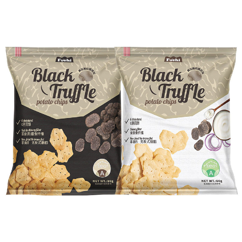 马来西亚进口富吃Fuchi薯片黑松露味酸奶洋葱味膨化食品休闲零食图片