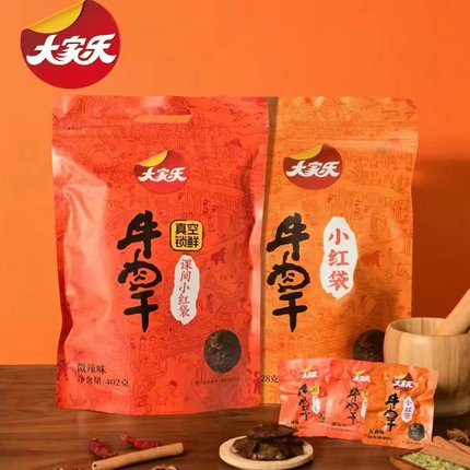 独立小包装牛肉干大家乐手撕卤味五香辣味零食方便携带正品莱州