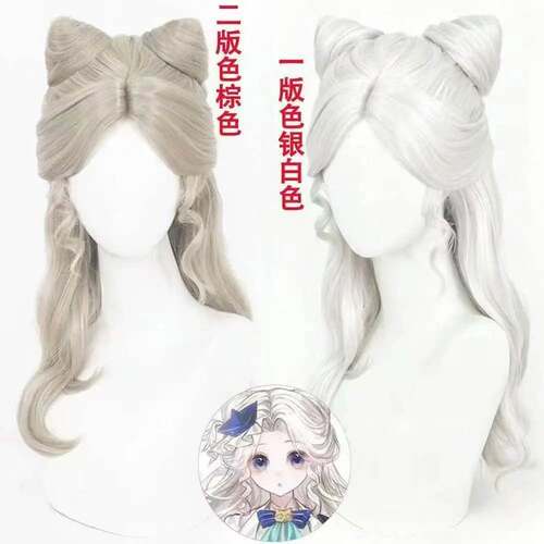 第五人格小女孩小诗人cos假发仿真头皮顶玫瑰网加厚发量漫展造型