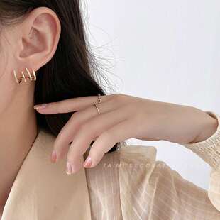 小众设计感耳环女秋冬轻奢高级独特耳钉2023年新款潮时尚百搭耳饰
