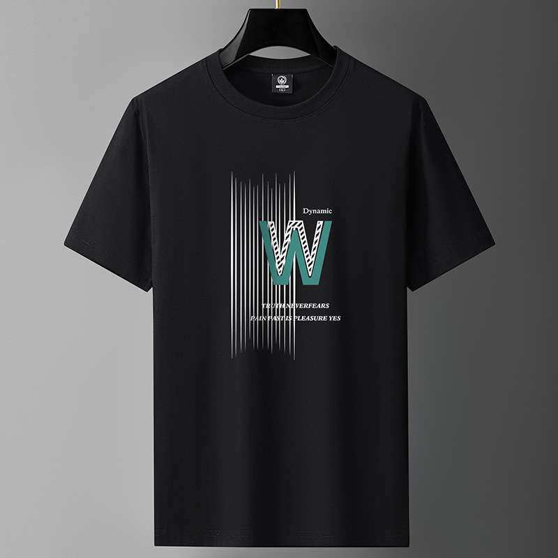 纯棉短袖t恤男新款宽松学生帅气男装青少年休闲男生t血