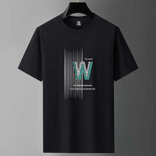 纯棉短袖t恤男新款宽松学生帅气男装青少年休闲男生t血