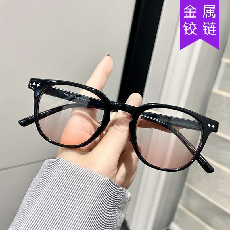腮红色墨镜2022新款网红时尚米钉太阳镜韩版个性简约潮流太阳眼镜