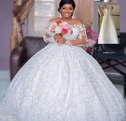 Ball Gown Wedding Dress A Line Off Shoulder Wedding gown