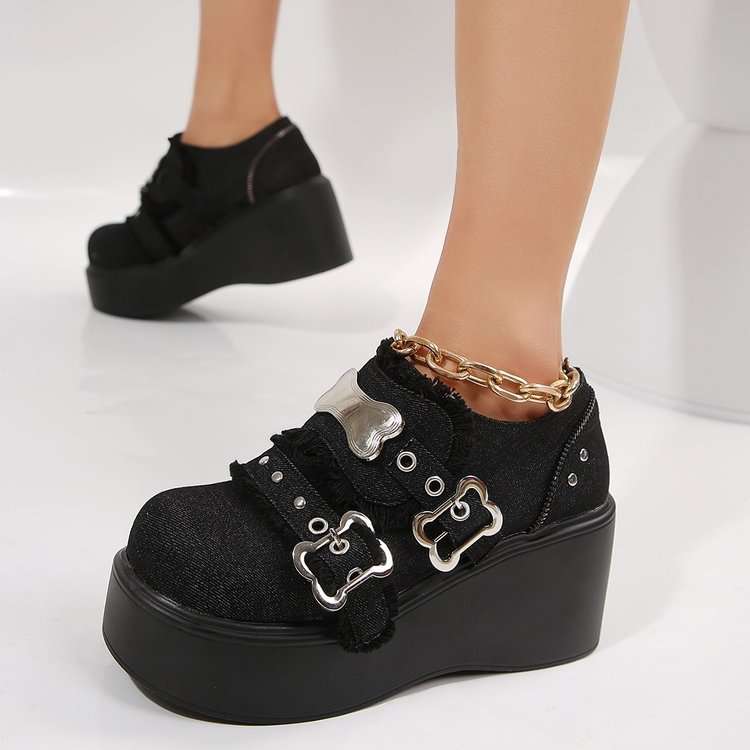 日系jk厚底可爱洛丽外贸女鞋玛丽珍鞋女秋冬配裙子外贸