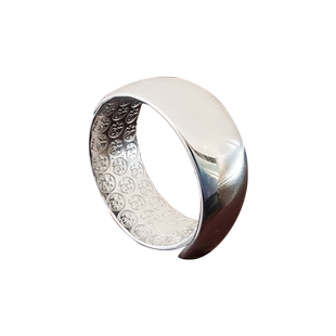 刻字S925纯银戒指男士开口食指指环扳指女指虎2025新款爆款单身戒