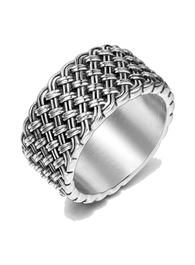 钛钢戒指男士潮人指环自律食指