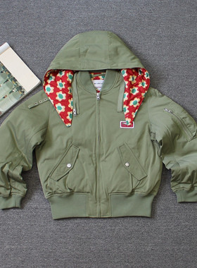 啃走女装 多口袋连帽羽绒服外套we shi today C12