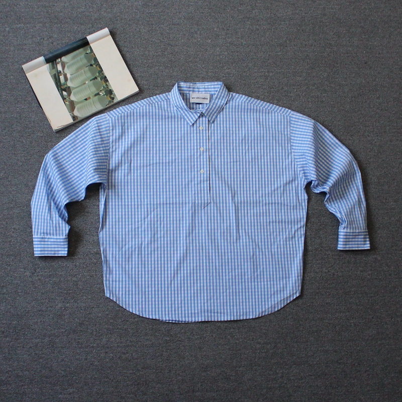 乐福佬仁齐下副线 砖贵撤货 女装 格子宽松衬衫we shi today D15