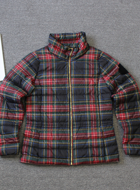 乐福佬仁女装 轻薄款 立领格子羽绒服外套we shi today D10