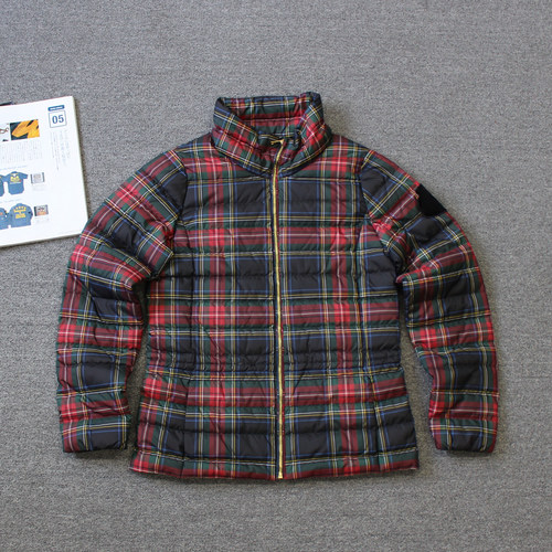 乐福佬仁女装 轻薄款 立领格子羽绒服外套we shi today D10