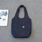 Indigo蓝染牛仔托特包we 啊 女士 Denim shi today
