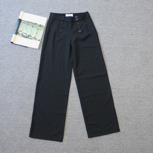 乐福佬仁齐下副线 砖贵撤货 女装 双排扣休闲裤we shi today 96
