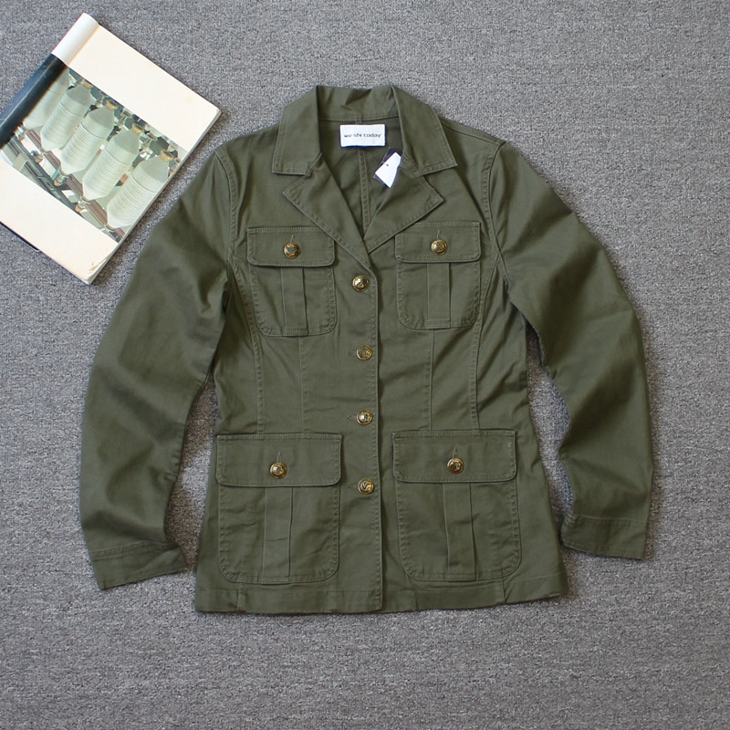 乐福佬仁 齐下副线 撤柜 女装 工装多口袋夹克外套 43we shitoday