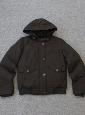 美系搞段户外女装 美式复古短款连帽羽绒服we shi today D1