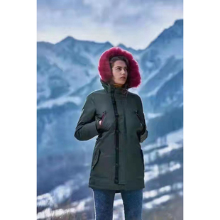 雪山之旅女装 户外多口袋撞色连帽棉服外套 瑕疵 24we shi today