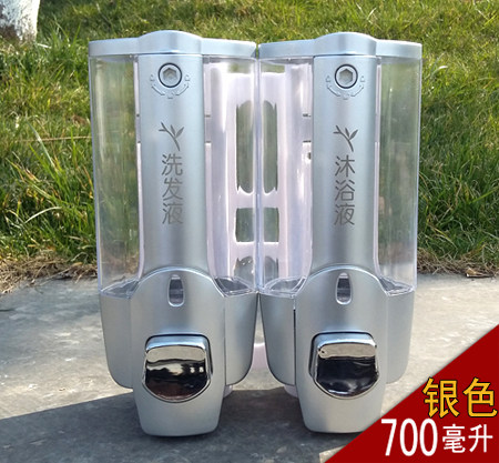 实用创意酒店宾馆带锁壁挂皂液器洗发水瓶沐浴露盒子洗手间皂液盒