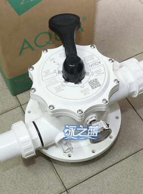 AQUA 爱克顶式沙缸头爱克沙缸配件 游泳池过滤砂缸头 侧出 六位阀