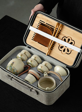 Chinese Kung Fu Tea Set glass Portable Teapot Set