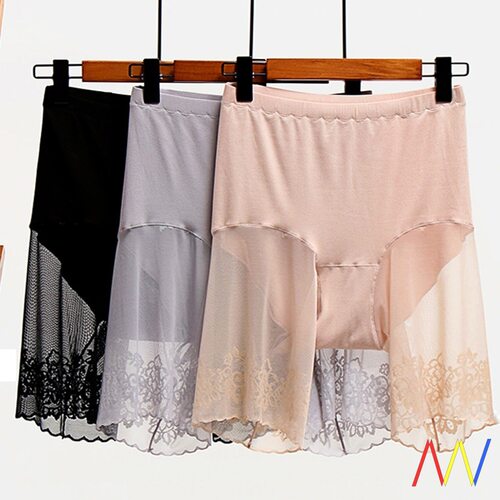 Plus Size Shorts Under Skirt Lace Anti Chafing Thigh Pants