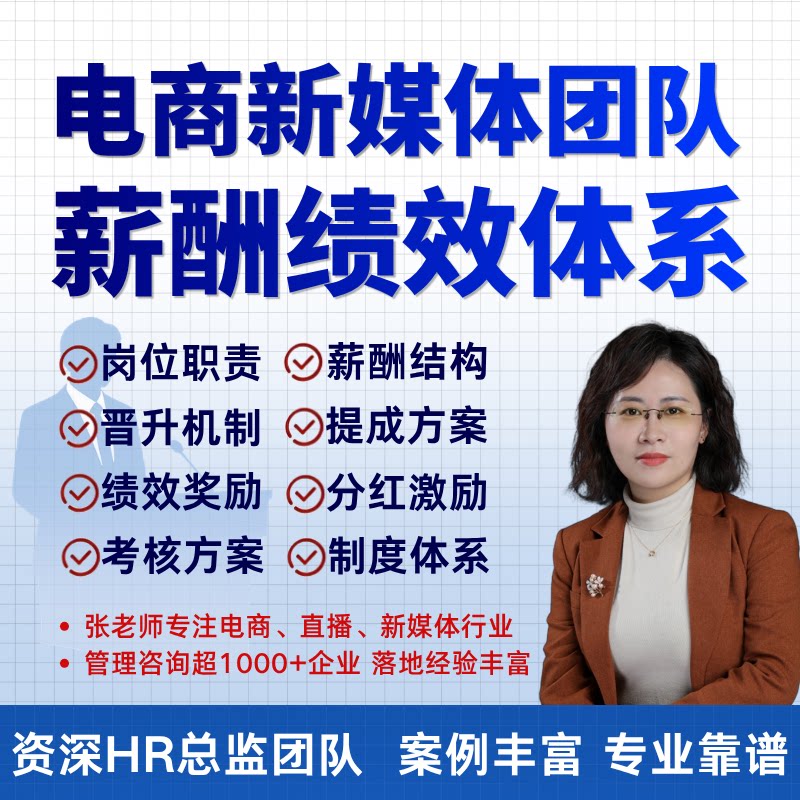 电商公司管理薪酬绩效考核规章制度岗位职责运营财务客服话术表格