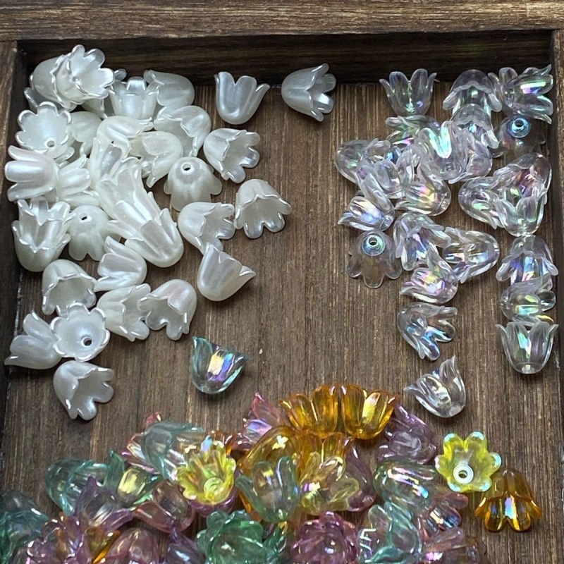 ABS亚克力铃兰花风铃花diy手工制