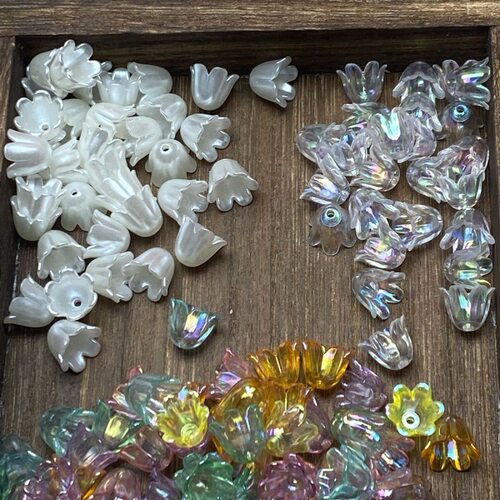 ABS亚克力铃兰花风铃花diy手工制