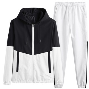 2026 men clothes运动服日韩新款男士套装秋季休闲韩版束脚裤校服