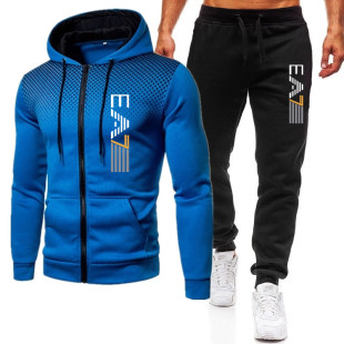 2026 men clothes卫衣套装跨境外贸运动健身男式秋冬款LOGO印花拉