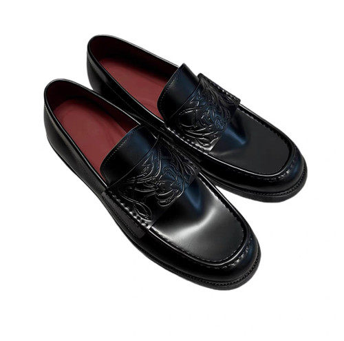 NOSIRCOME VAMPIRE LOAFER 吸血鬼乐福皮鞋头层牛皮 血色羊皮內衬