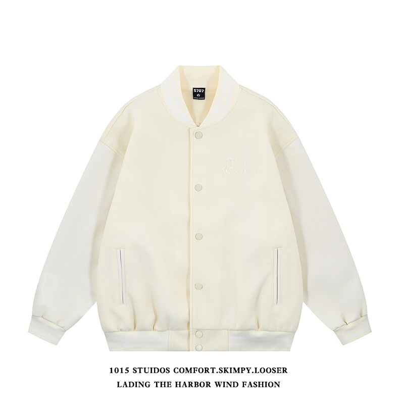 （直播品质）美式复古棒球服设计感潮牌夹克外套1015-JK126-P135,男装夹克,四季星座1015