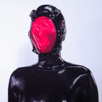 Qianzhi breathing latex mask, latex adjustable size, men's and women's latex coat, with breathing control veneer thumbnail 3