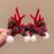 82#Scarf Antler Clip-Red Horn