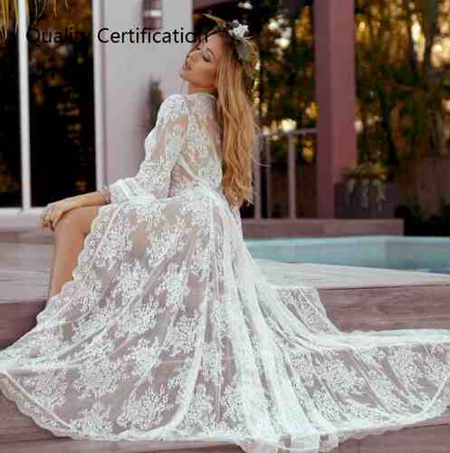 mmer Boho Swimsuit Cover Up Sexy Lace Hollow Out Beach Dress