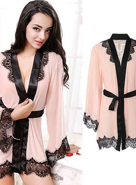 Babydoll Nightwear Sleepwear Bath White Pink Red Black Robes