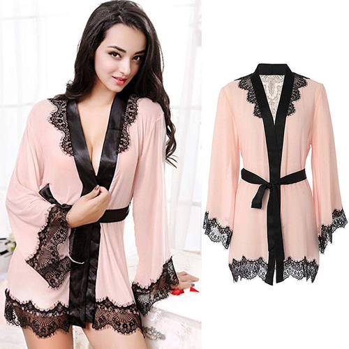 Babydoll Nightwear Sleepwear Bath White Pink Red Black Robes