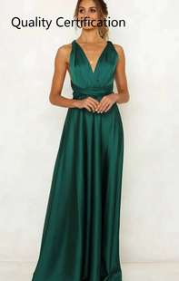 125#v-neck sexy backless tie-band loose one-piece dress