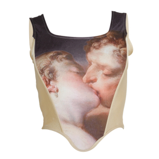 Irregular Hem Camis Neck Club with Party Tops背心 Patchwork