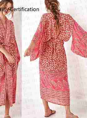 Beach Cardigan Bikini Cover Up Wrap Beachwear Long dress
