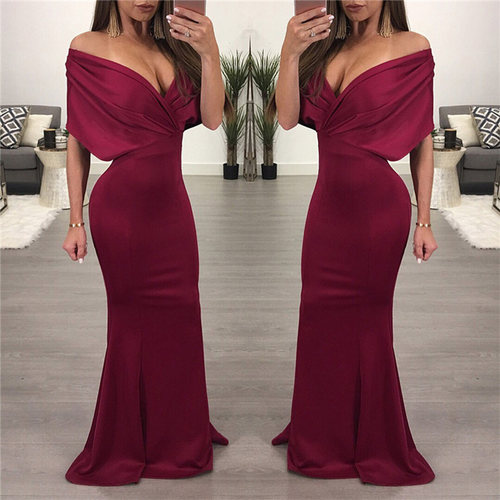 2018spring women dresses sexy waist tight evening long dress