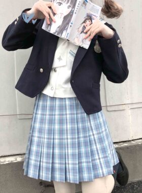 现货 #天空之舞#秋季JK原创格裙 jk制服裙正版学院风百褶裙